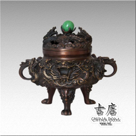 Китайская ваза, курильница "Дракон"