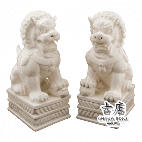 Статуэтки, парные "Небесные львы Будды" + PREMIUM BOX