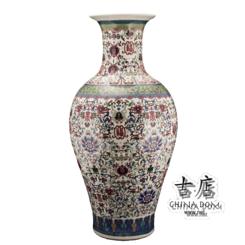 Китайская ваза, "Цветки талисмана"