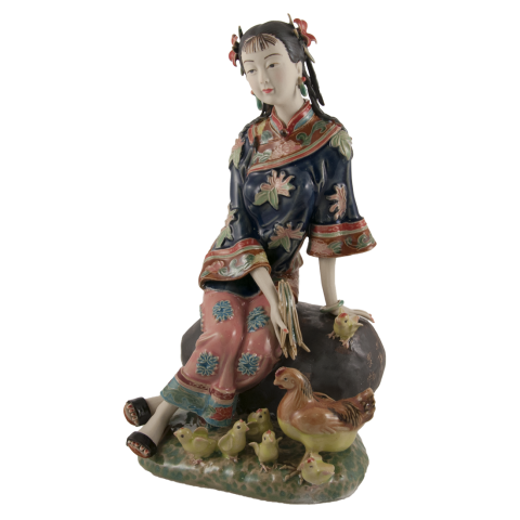 Статуэтка, фигурка девушки из фарфора - "Chinese Lady porcelain" + Premium box