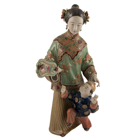 Статуэтка, фигурка девушки из фарфора - "Chinese Lady porcelain"