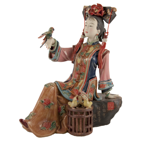 Статуэтка, фигурка девушки из фарфора - "Chinese Lady porcelain"